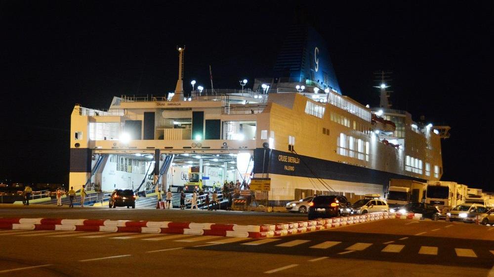 Il traghetto Cruise Smeralda dopo l'incidente a Olbia del 1 luglio