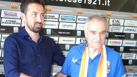 Il dg Ferrari con mister Indiani