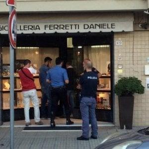 La gioielleria rapinata il 13 giugno