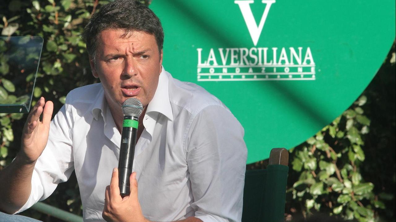 Matteo Renzi alla Versiliana di Marina di Pietrasanta il 30 luglio 2017