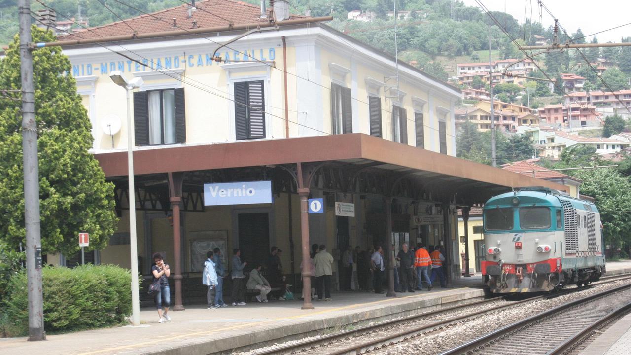La stazione di Vernio dove inizierà il blocco della circolazione