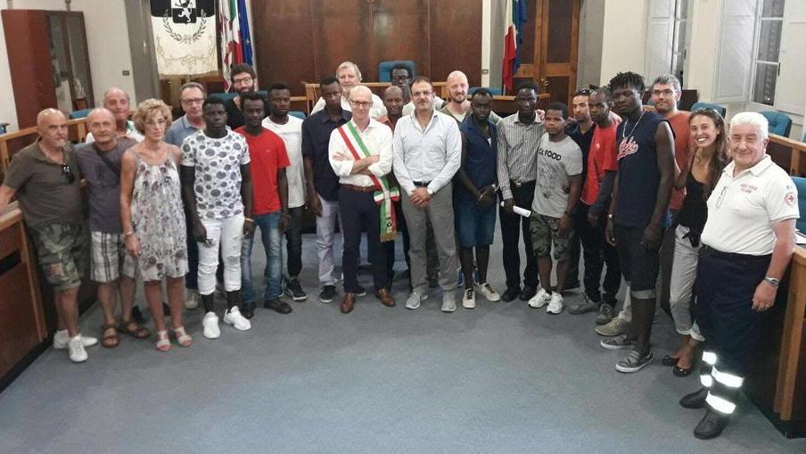 I migranti ai fucecchiesi: «Non abbiate paura di noi»