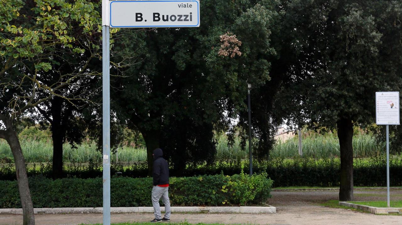 Il parco della Rimembranza in viale Buozzi a Empoli