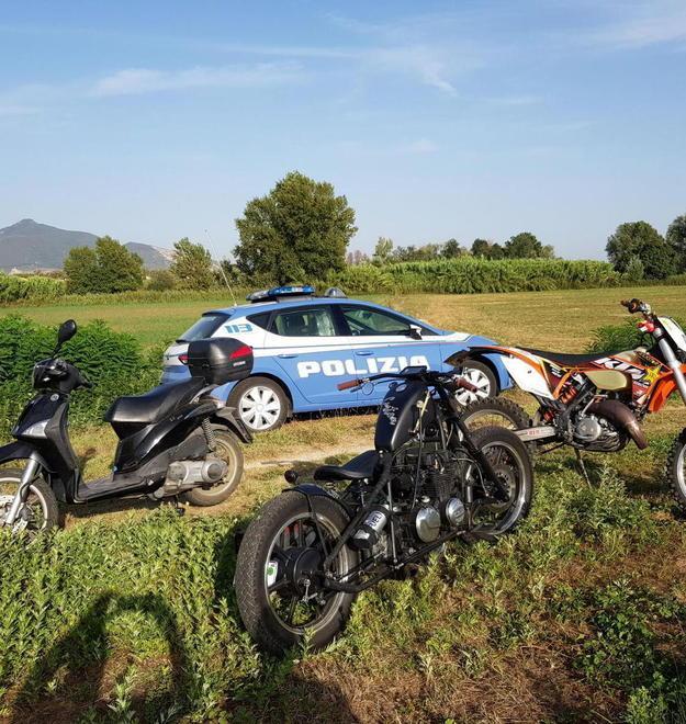 Sos polizia per lite ma poi trovano tre moto rubate