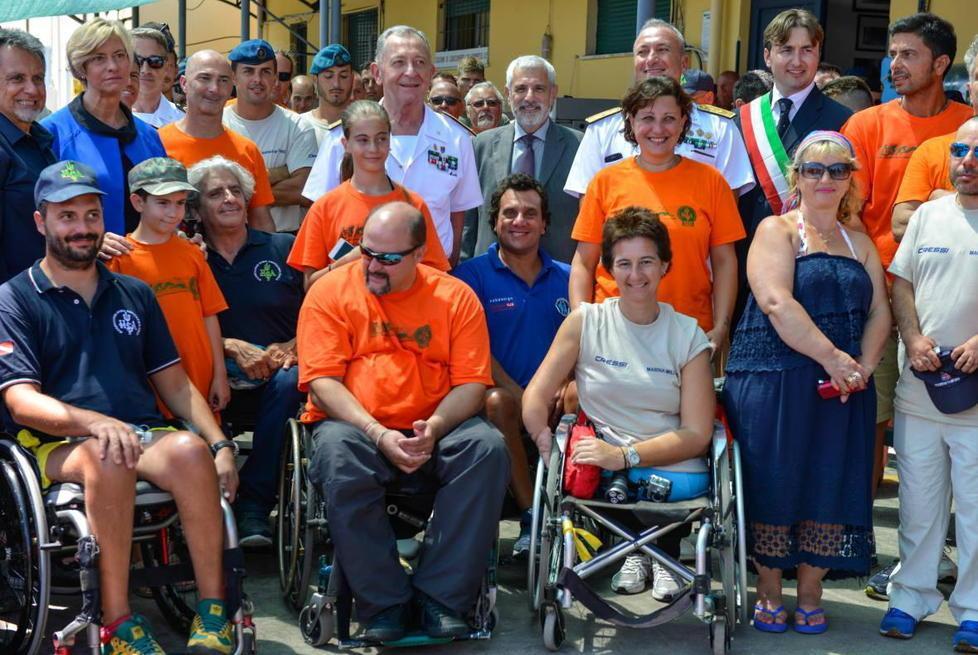 Handicap e mare, i sub apuani a Comsubin 