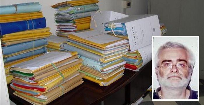 Fascicoli in un Tribunale e Donato Filippi