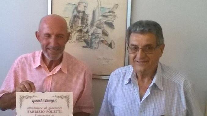 Il vicecampione del mondo Poletti socio onorario del Quarto Tempo