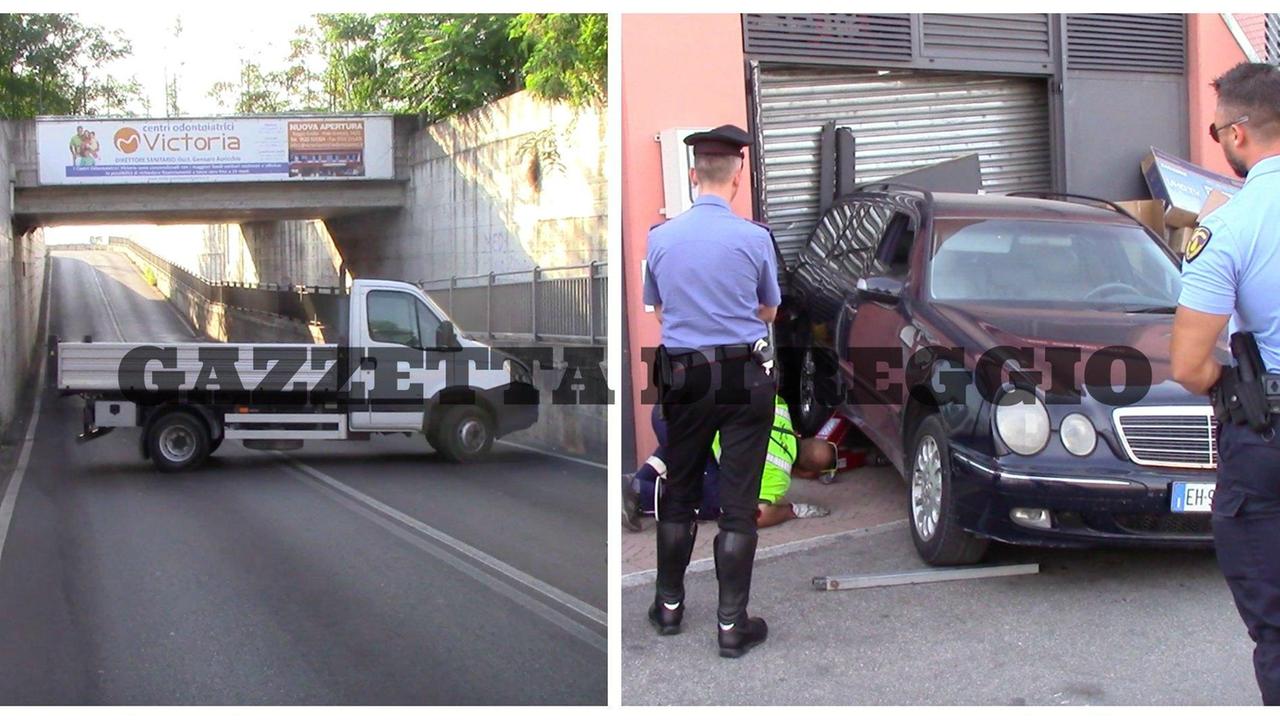 Bloccano la strada e sfondano il Mediaworld: clamoroso furto ai Petali / VIDEO