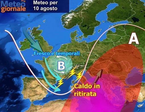 Il peggioramento ben schematizzato dal Meteo Giornale
