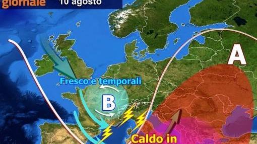 Il peggioramento ben schematizzato dal Meteo Giornale