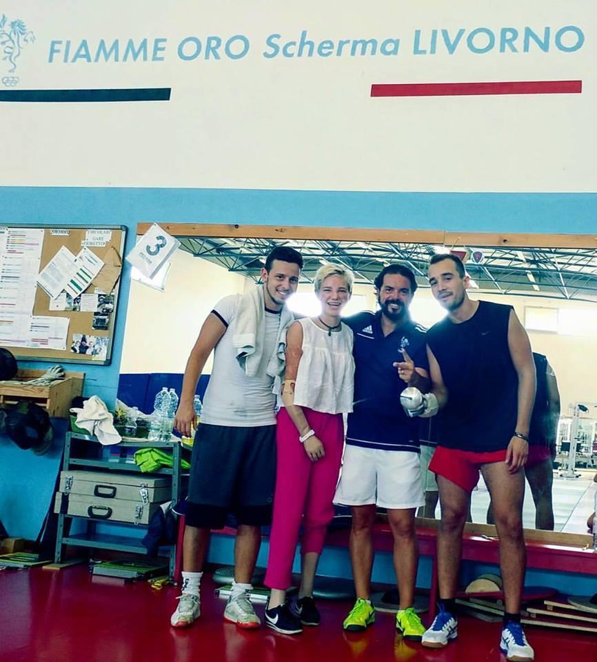 Ospite d'eccezione alle Fiamme Oro: agli allenamenti c'è Bebe Vio