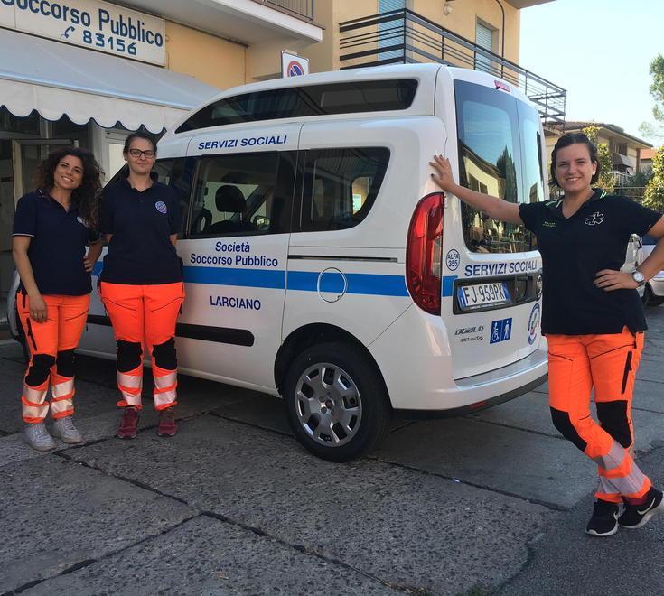 Nuovo mezzo per il trasporto delle persone con disabilità