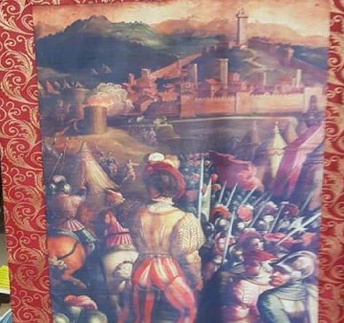 Anteprima a Sarnano con il gonfalone della Festa medievale