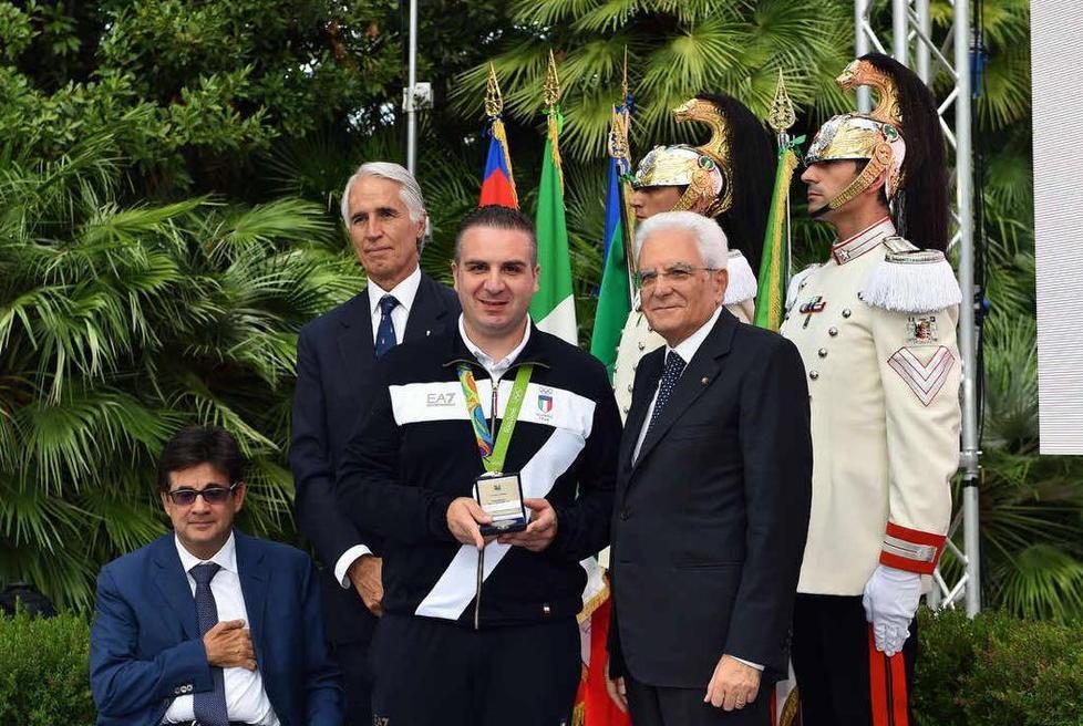 Marco Innocenti ricevuto dal presidente della Repubblica Sergio Mattarella