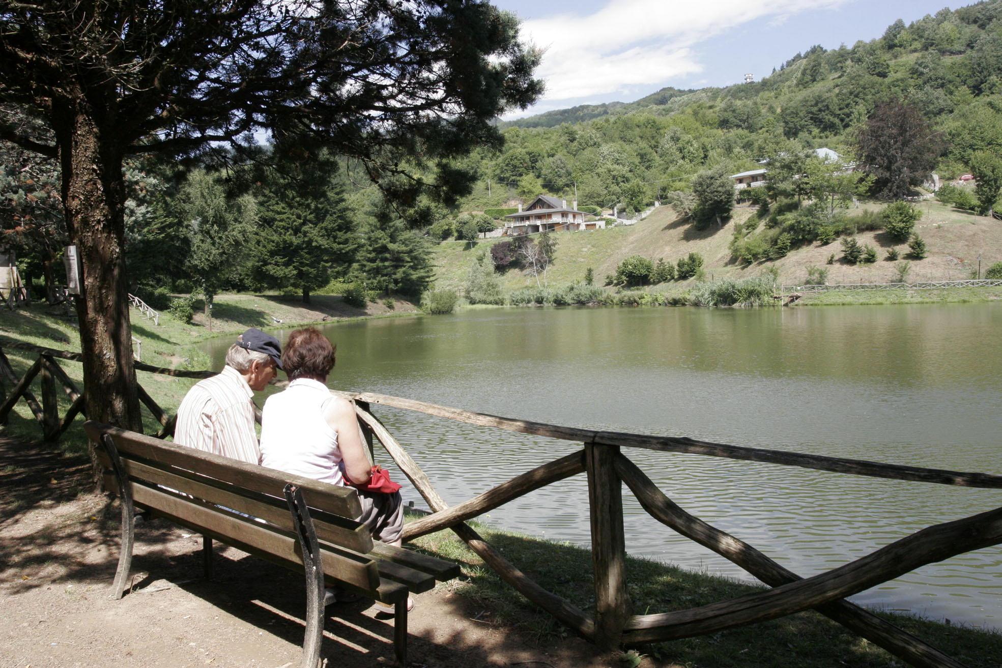 Il lago Fiorenzo di Montepiano