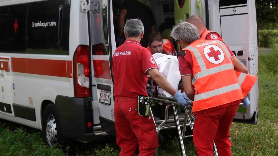 Grave centauro sbalzato dal vento