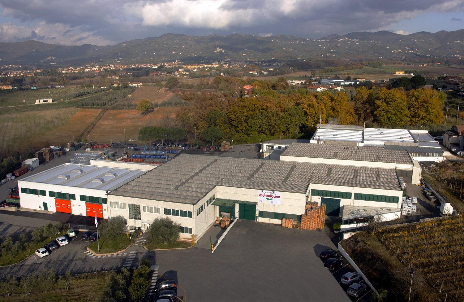 Una panoramica dell’area della Montalbano Industria Agroalimentare di San Baronto