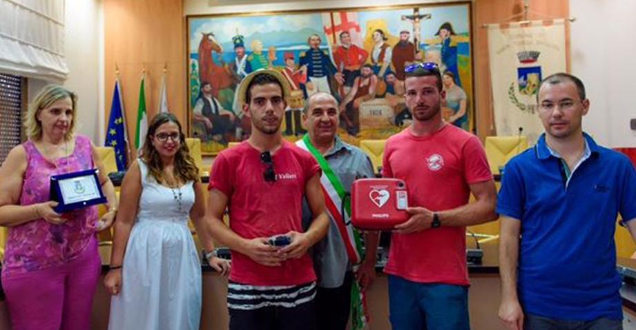 Due defibrillatori in ricordo di Matteo 
