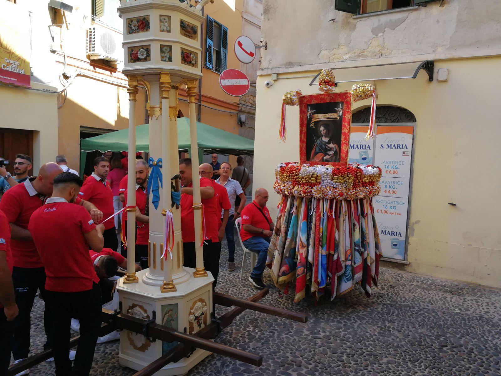 La vestizione del cero dei Calzolai