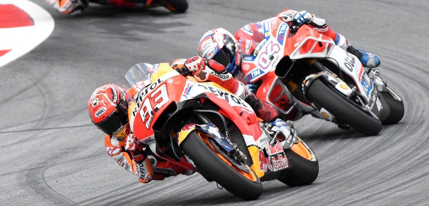 Testa, cuore e gran moto Dovizioso da padrone 
