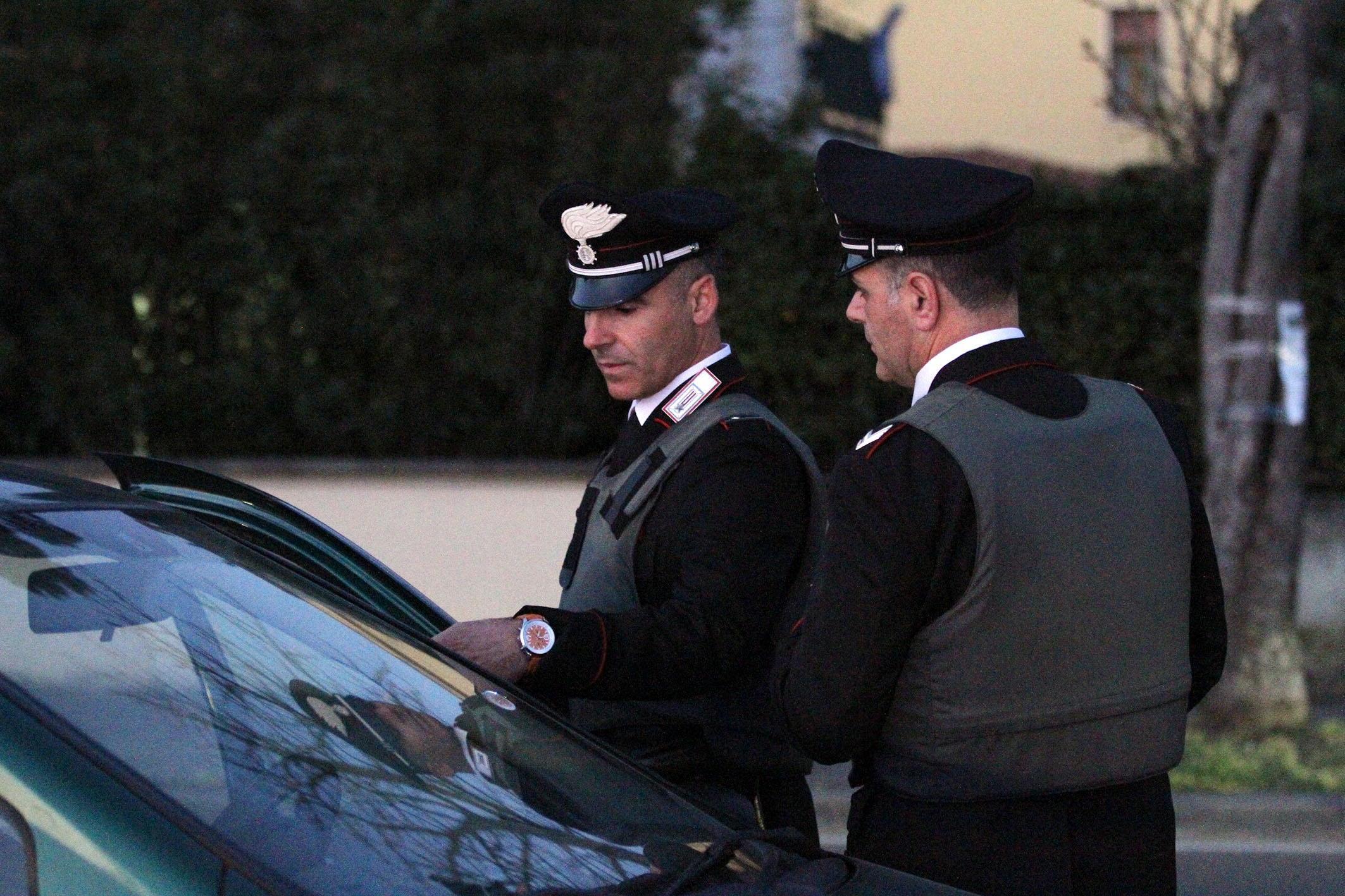 I carabinieri a Fucecchio (foto d'archivio)