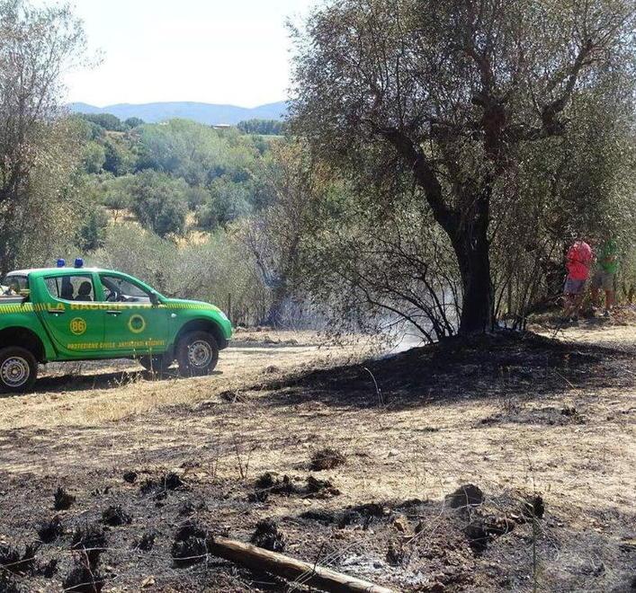 Fiamme vicino a deposito di gpl