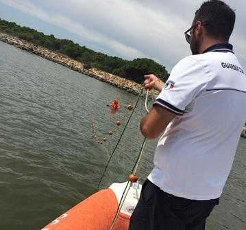 Sequestrata rete da pesca