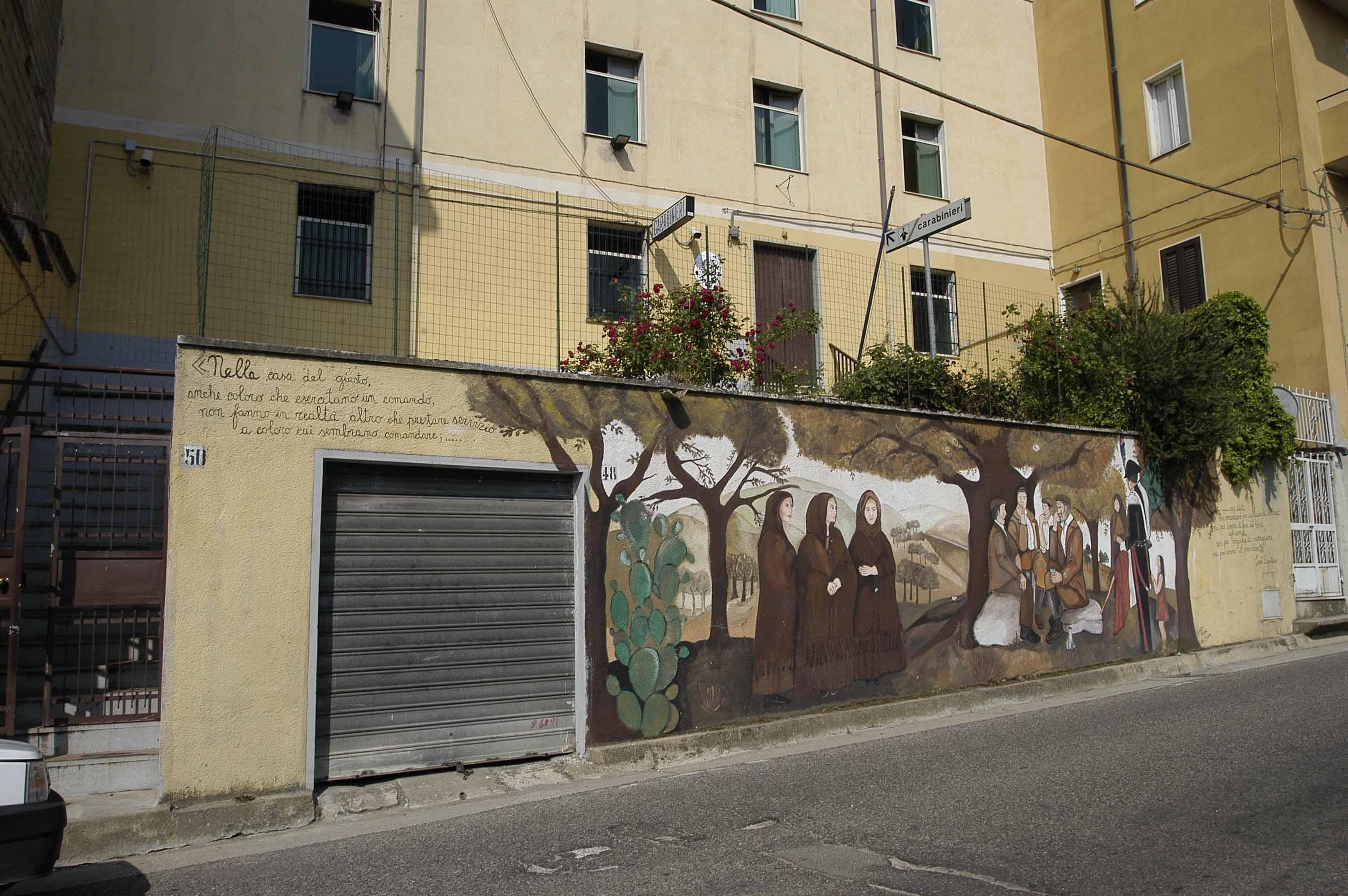 La stazione dei carabinieri di Orgosolo
