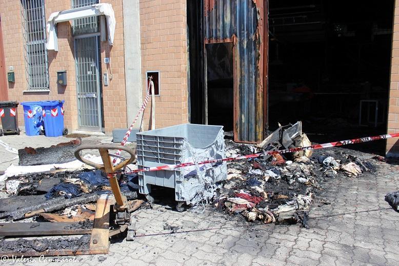 Incendio, gravi danni a una ditta di Soliera