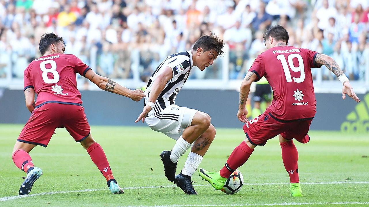 Un momento di Juventus-Cagliari,  prima giornata di campionato 