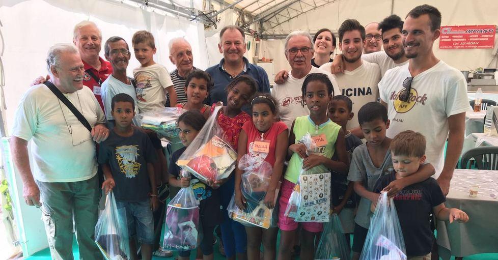 I bambini del Saharawi ospiti a cena al Tresifest 