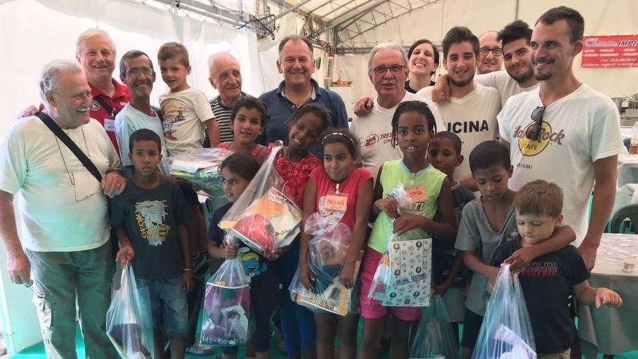 I bambini del Saharawi ospiti a cena al Tresifest