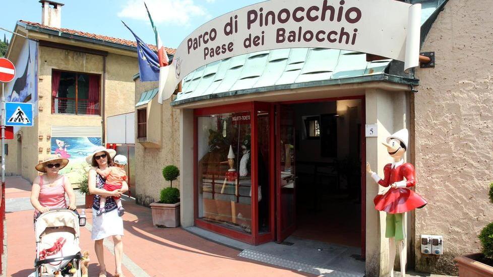L’ingresso del Parco di Pinocchio a Collodi (Foto Nucci)