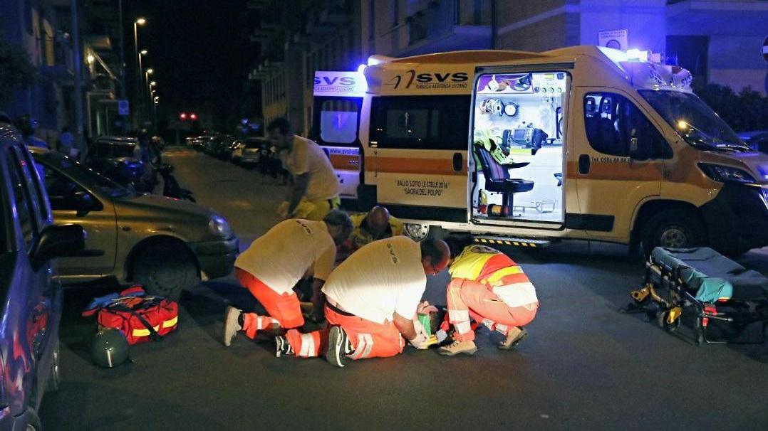 Incidente all'incrocio fra via Lopez e via Medaglie d'Oro (Marzi Pentafoto)