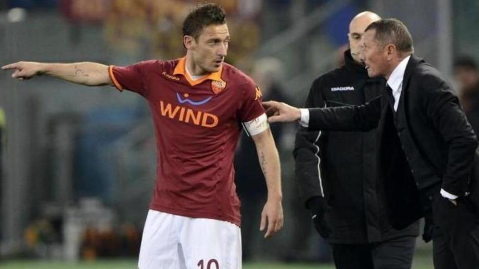 Aurelio Andreazzoli con Francesco Totti