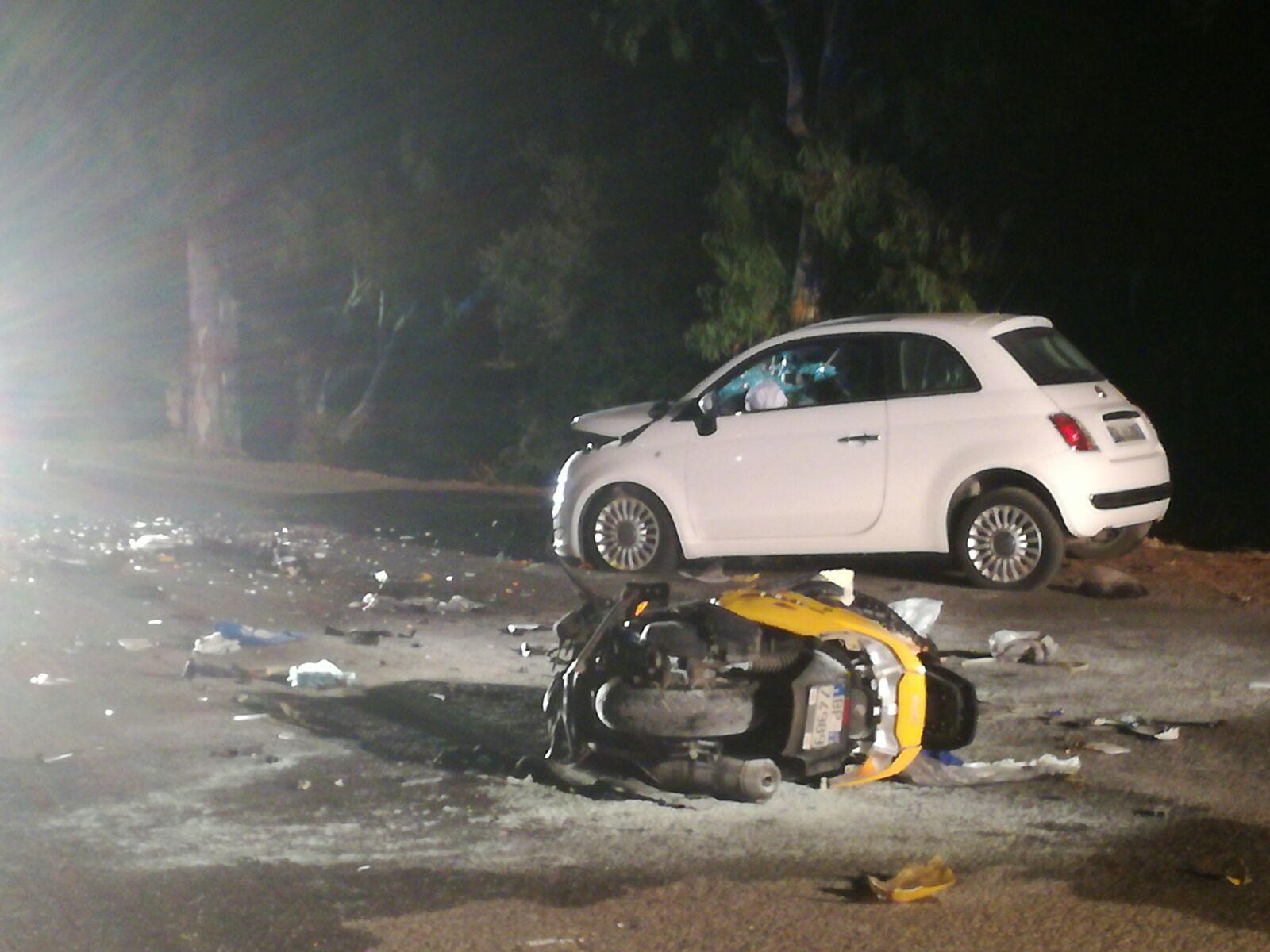 Scontro frontale auto-moto sulla strada per Fertilia: muore un 35enne di Alghero