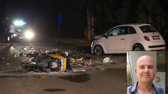 Con lo scooter contro una Fiat 500, muore un algherese di 35 anni