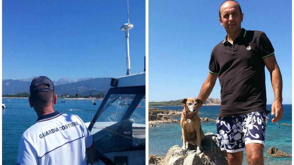 La guardia costiera e Alberto Bachi (foto da Facebook)