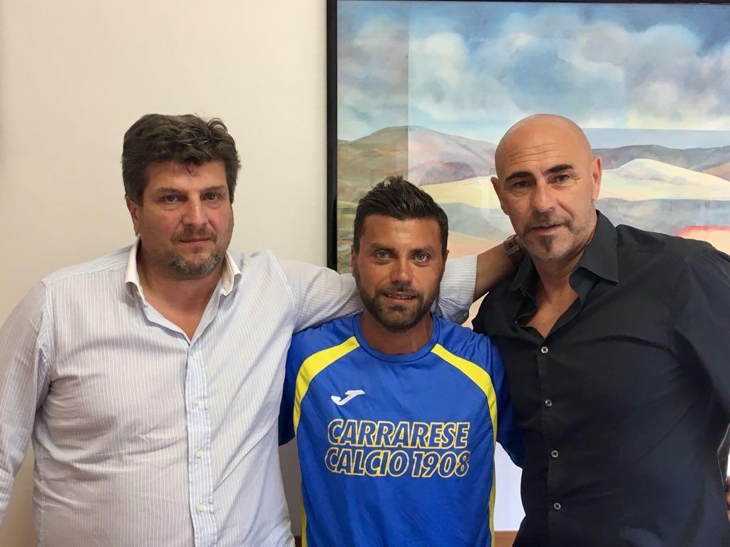 Mister Silvio Baldini con Ciccio Tavano e il dg Berti