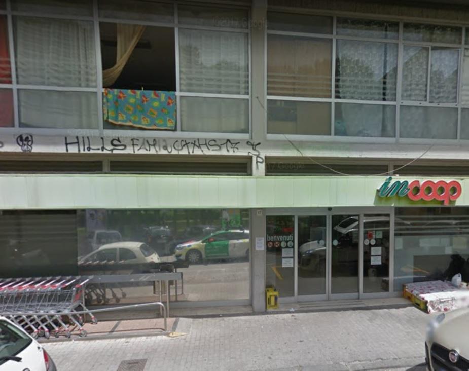 Il negozio Coop di via Anna Frank a Colline