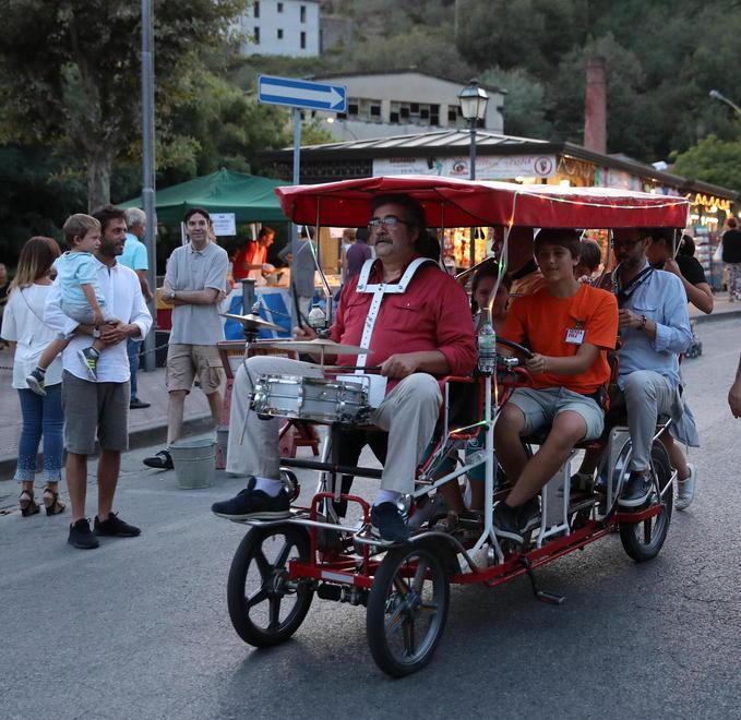 Uno dei simpaci mezzi di locomozione a Collodi