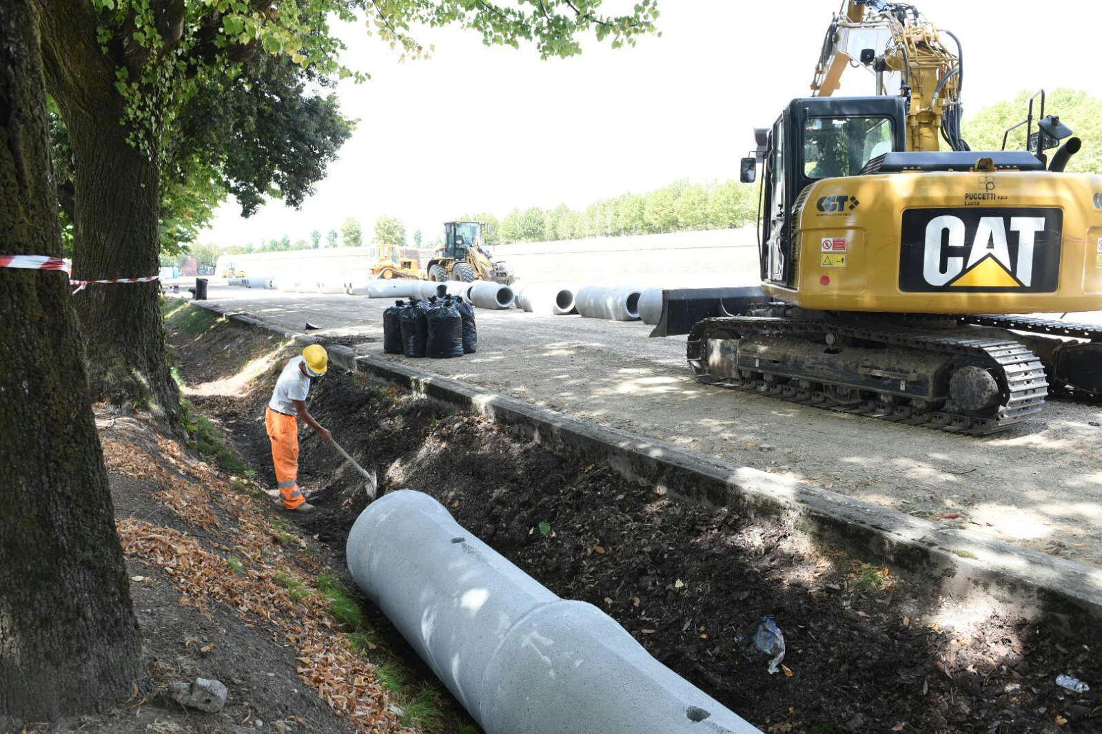 All’ex campo balilla iniziata la copertura del fossato 