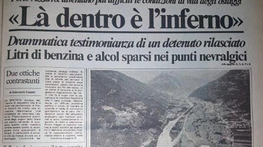 La prima pagina pubblicata dal Tirreno il 30 agosto 1987