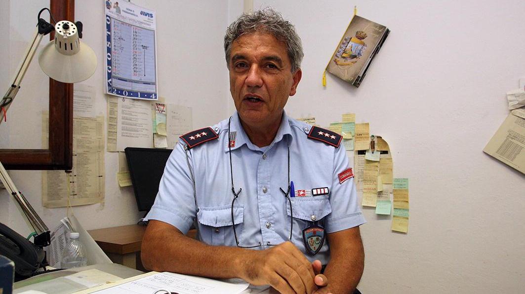 Il comandante della polizia municipale di Castelfiorentino, Marco Chiarugi (Foto ag. C. Sestini)