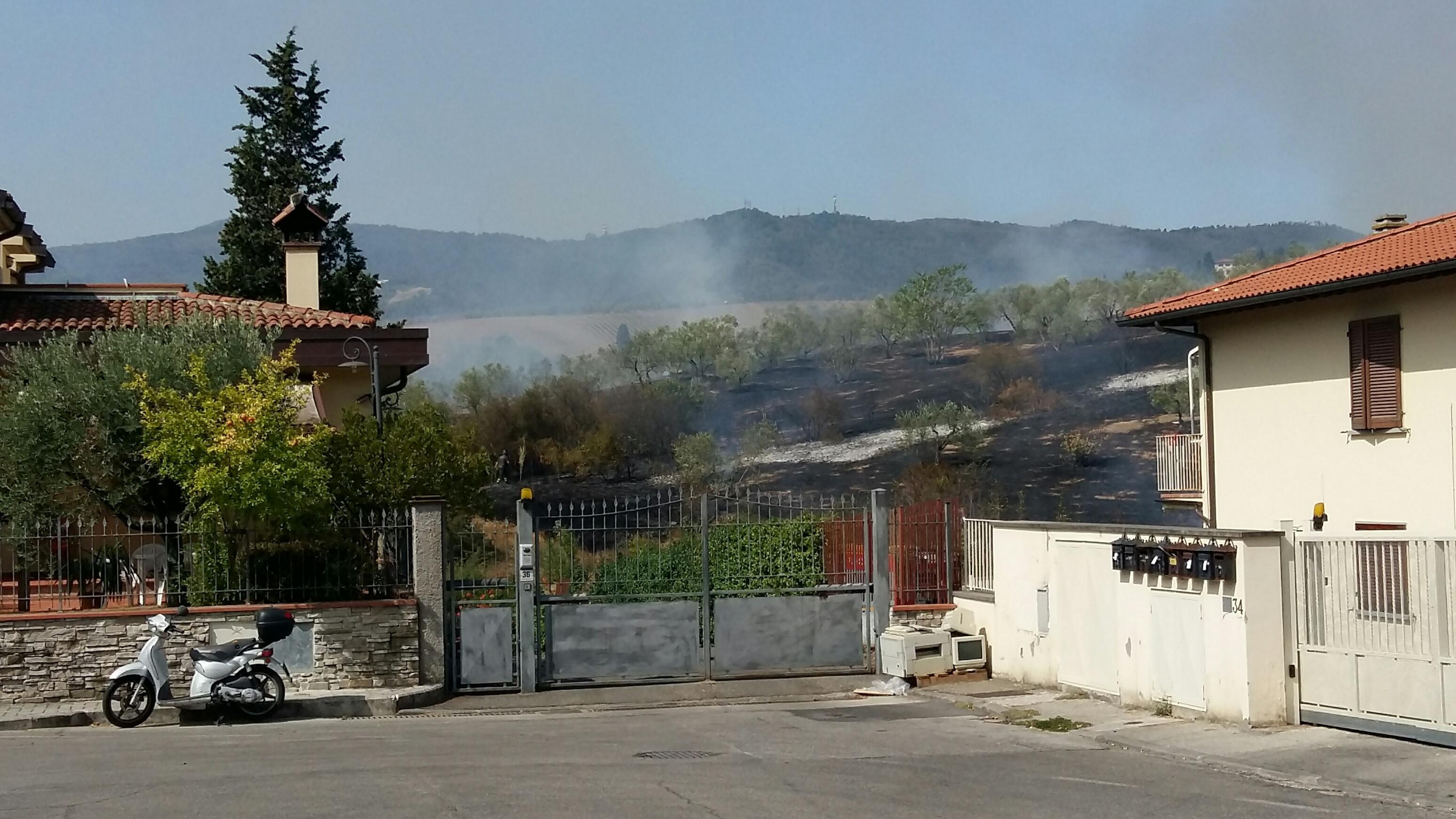 L'incendio a La Serra