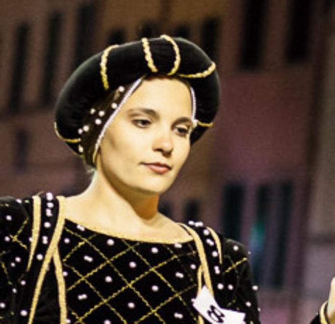 Greta Bartoli una delle più belle ed eleganti dame 