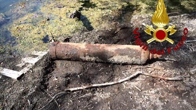 La bombola rinvenuta a Lago Scuro (Manciano)