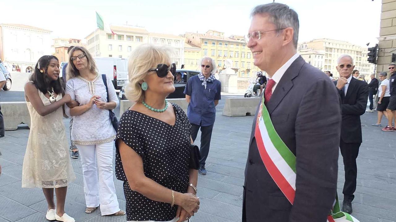 Il prefetto Angela Pagliuca e il sindaco Marco Filippeschi