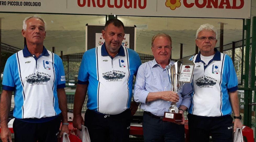 La terna Govoni-Tosca-Losi quinta al trofeo del Presidente