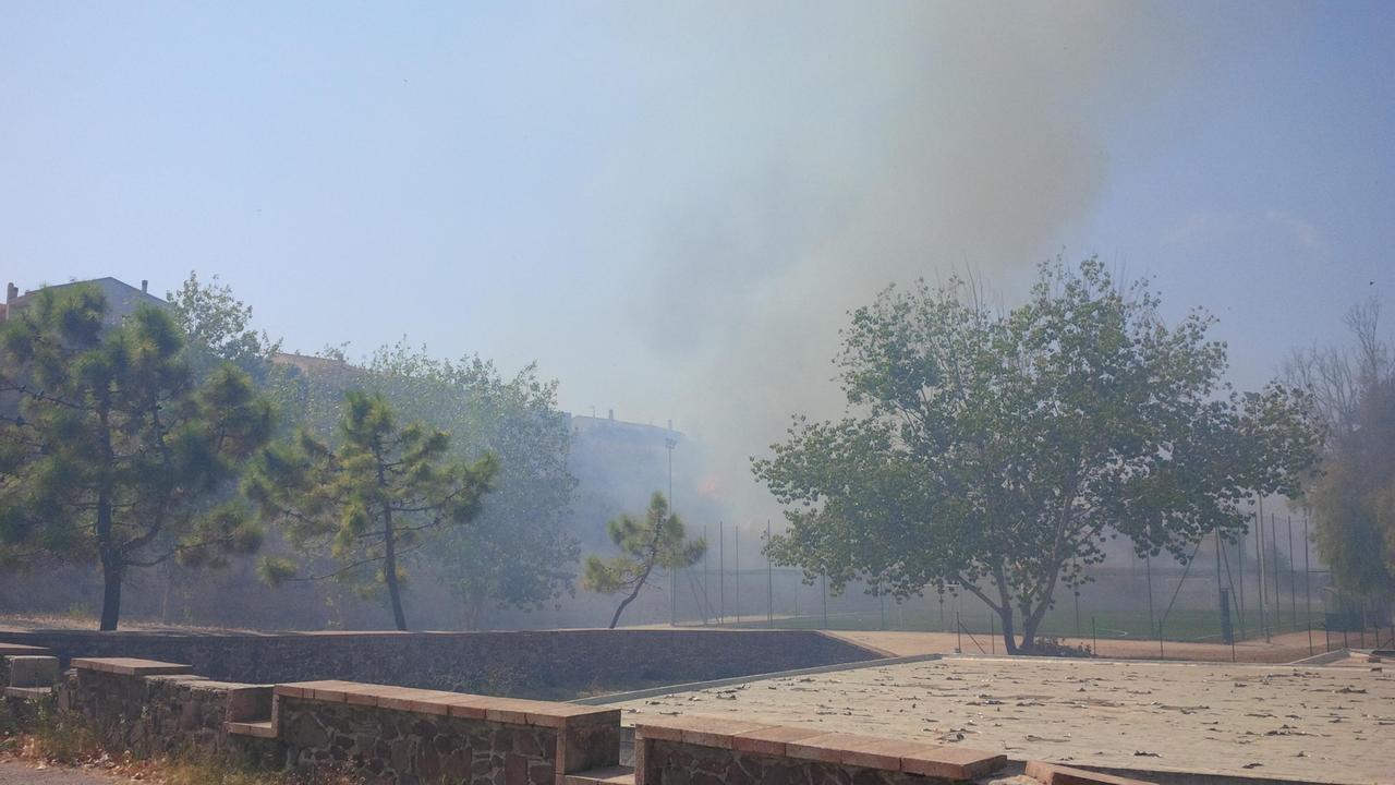 L'incendio a Sennori